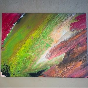 Acrylic Flow Painting Decor